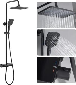 Auralum Max Duschsystem Duschsystem mit Thermostat