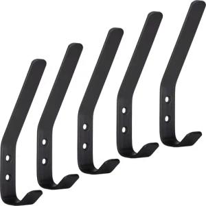 SO-TECH® Garderobenhaken ALBA echt Edelstahl schwarz