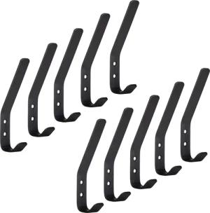 SO-TECH® Garderobenhaken ALBA echt Edelstahl schwarz