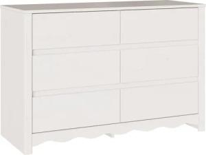 vidaXL Kommode Kommode DRAMMEN Weiß 111x43x73,5