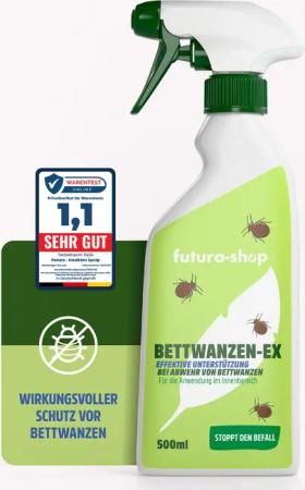 Futura-Shop Insektenspray Bettwanzenspray - Sofortmaßnahme &