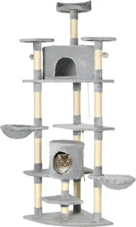 PawHut Kratzbaum Ecke Kratzbaum Spielbaum Katzenkratzbaum