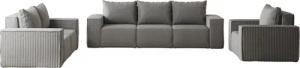Fun Möbel Polstergarnitur Sofa-Set Designersofa ESTELLE