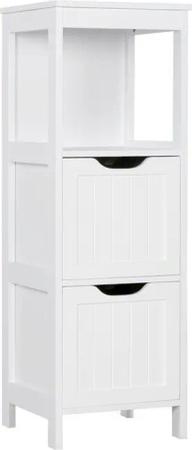 Yaheetech Badkommode Badschrank Eckkommode, mit abnehmbaren