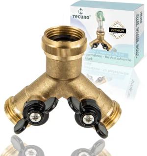 tecuro Bewässerungssystem 2-Wege Y-Verteiler 3/4 Zoll