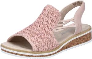 Rieker Sandale Sommerschuh, Sandalette, Keilabsatz, mit