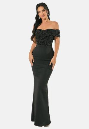 Moda Minx Jerseykleid im schulterfreien Design