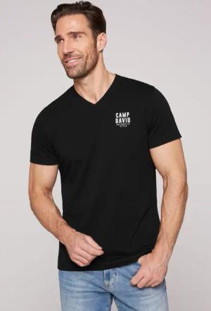 CAMP DAVID V-Shirt mit Elasthan-Anteil