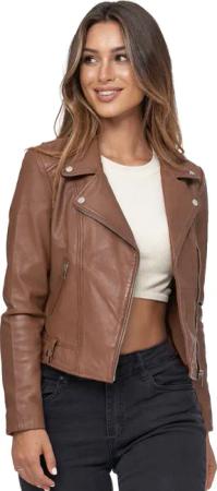Tazzio Lederjacke F507 Biker Look mit