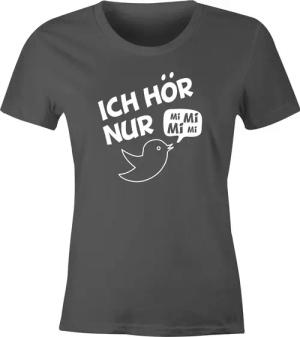 MoonWorks Print-Shirt Damen T-Shirt Ich hör