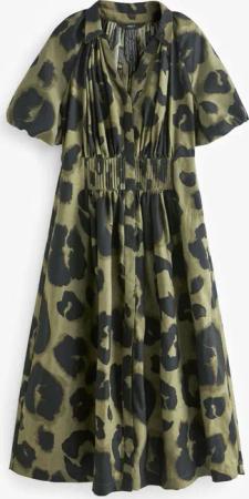 Next Midikleid Midikleid mit Puffärmeln (1-tlg)