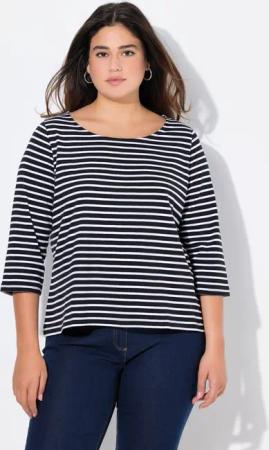 Ulla Popken T-Shirt Ringelshirt Classic Fit