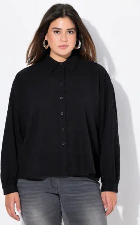Ulla Popken Hemdbluse Hemdbluse Oversized Hemdkragen