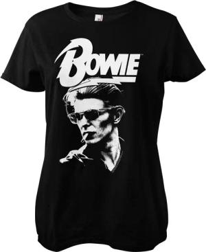 David Bowie T-Shirt Smoking Portrait Girly