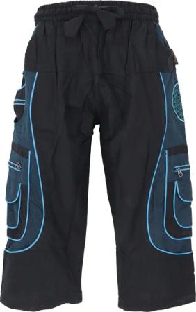 Guru-Shop Relaxhose 3/4 Yogahose, Goa Hose,