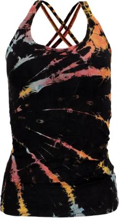 Guru-Shop T-Shirt Sommerliches Batik Yoga Top,