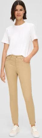 s.Oliver Stoffhose Schmale Hose aus Baumwollstretch