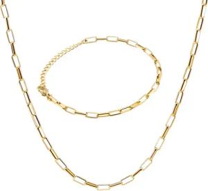 KARMA Schmuckset Damen Gold Edelstahl vergoldet