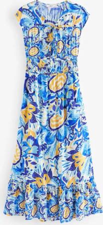 Next Maxikleid Kurzärmeliges Maxikleid mit Zierknoten