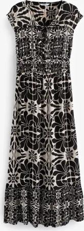 Next Maxikleid Kurzärmeliges Maxikleid mit Zierknoten