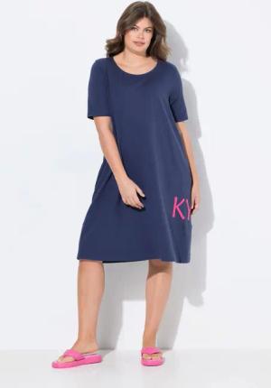Laurasøn Jerseykleid Jerseykleid Rundhals Halbarm