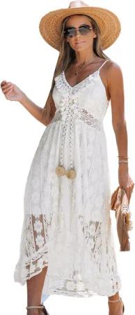 Cupshe Strandkleid Kleid mit Schnürung und