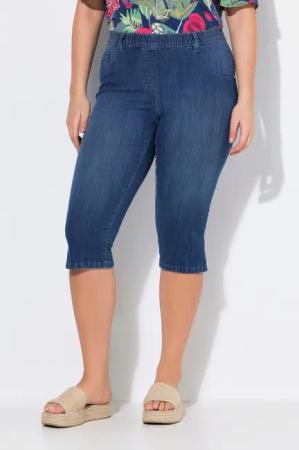 Ulla Popken Regular-fit-Jeans Jeans-Capri Sienna schmales