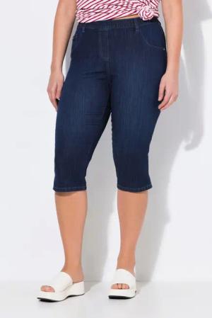 Ulla Popken Regular-fit-Jeans Jeans-Capri Sienna schmales