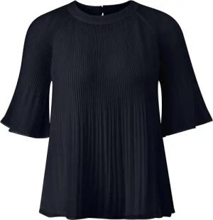 s.Oliver Kurzarmbluse - festliche Plissee Bluse