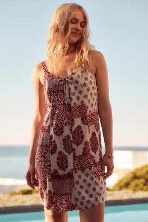 Next Minikleid Sommerliches Minikleid zum Binden