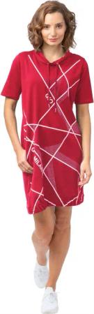 Gio Milano Shirtkleid Kleid mit abstraktem