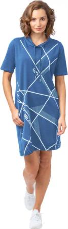 Gio Milano Shirtkleid Kleid mit abstraktem