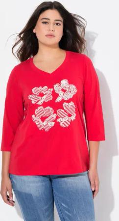 Ulla Popken T-Shirt Shirt Blüten Classic