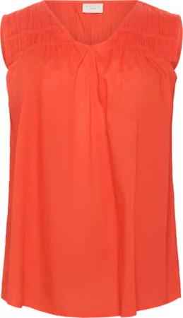 KAFFE Curve Blusentop Ärmellose Bluse KCthia