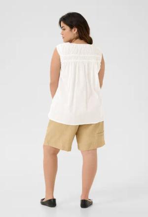 KAFFE Curve Blusentop Ärmellose Bluse KCthia