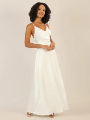 Apart Abendkleid mit Wickeleffekt