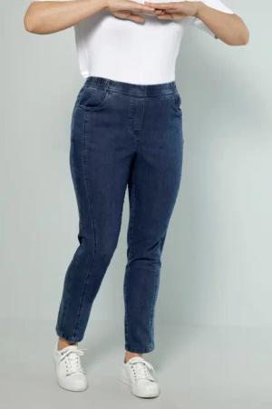 meyermode Regular-fit-Jeans Jeans Slim Fit Ziernaht