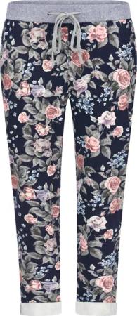 Mississhop Chinohose Damen Hose Blumen Jogginghose