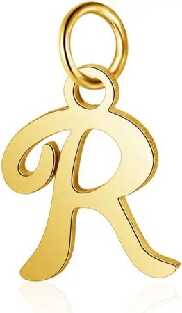 BUNGSA Kristallanhänger Anhänger Buchstaben Gold aus