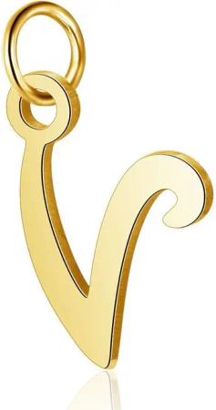 BUNGSA Kristallanhänger Anhänger Buchstaben Gold aus
