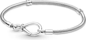 Pandora Charm-Armband Silber 925 Unendlichkeit-Knoten