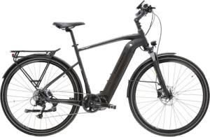 Kross E-Bike "E-Trekkingrad Trans Hybrid 4.0 28 Zoll schwarz", 9 Gang, Shimano, Acera T3000, Mittelmotor 250 W, Pedelec, Elektrofahrrad für Herren