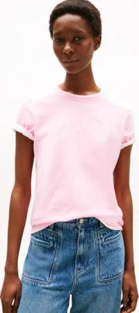 Tommy Hilfiger Kurzarmshirt "SCRIPT REG C-NK SS T-SHIRT", mit Tommy Hilfiger Script Logo-Schriftzug