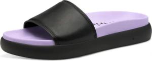 Tamaris Pantolette, Plateau, Sommerschuh, Schlappen mit kleinem Gummizug an der Bandage