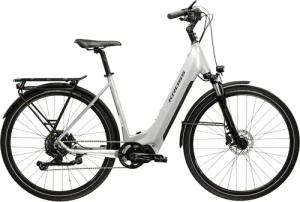 Kross E-Bike "KROSS E-Trekkingrad Trans 5.0 28" silber 9 Gänge", 9 Gang, microSHIFT, ADVENT M619, Mittelmotor 250 W, Pedelec, Elektrofahrrad für Damen und Herren
