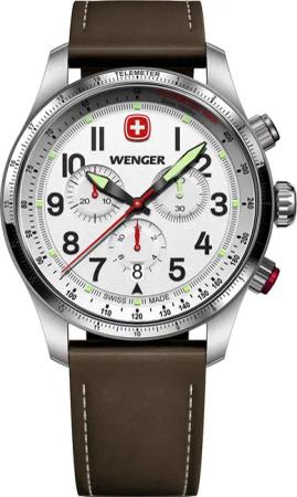 Wenger 01.0543.109 Herrenuhr Terragraph Chrono 43mm 10ATM