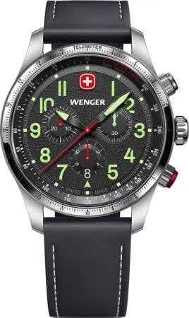 Wenger 01.0543.110 Herrenuhr Terragraph Chrono 43mm 10ATM