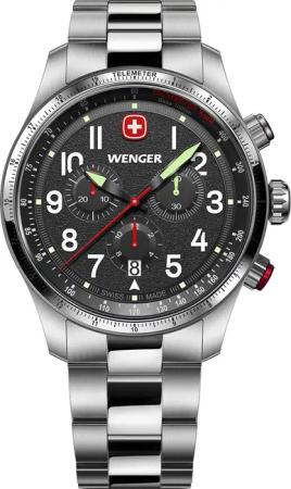 Wenger 01.0543.111 Herrenuhr Terragraph Chrono 43mm 10ATM