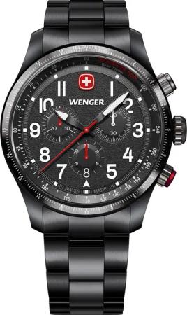 Wenger 01.0543.117 Herrenuhr Terragraph Chrono 43mm 10ATM