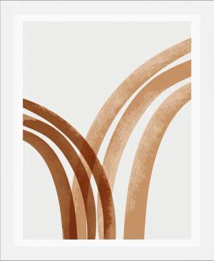 queence Bild "Lines", Abstrakt-Figuren-Kunst-Modern, (1 St.), gerahmt